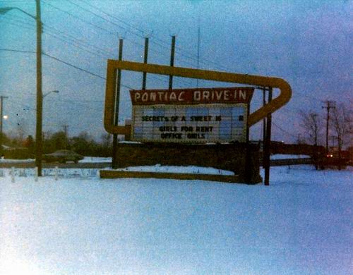 Pontiac Drive-In Theatre - Marquee 1976 From Greg Mcglone